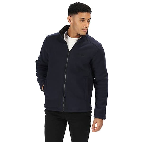 Regatta Herr Plain Micro Fleece Full Zip Jacka (Layer Lite) M Dark Navy M