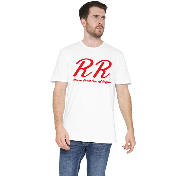 Twin Peaks Herr RR Diner T-Shirt 5XL Vit White 5XL