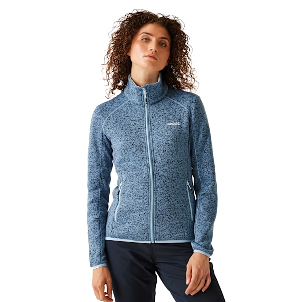 Regatta Dam/Kvinnor Newhill Marl Full Zip Fleecejacka 14 UK Coronet Blue/White 14 UK