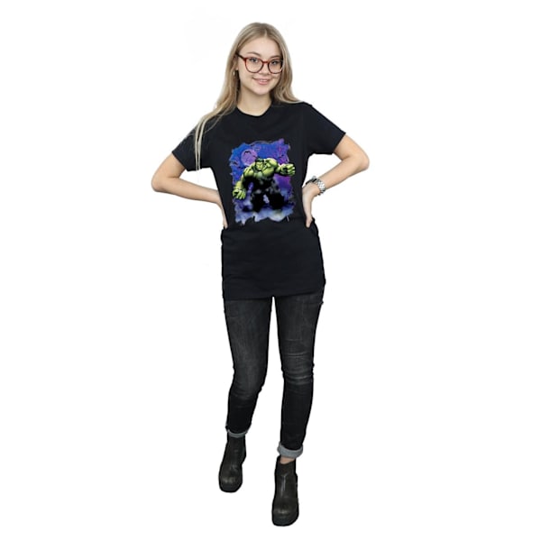 Marvel Dam/Damer Hulk Halloween Spökig Skog Bomull Pojkvän Black M