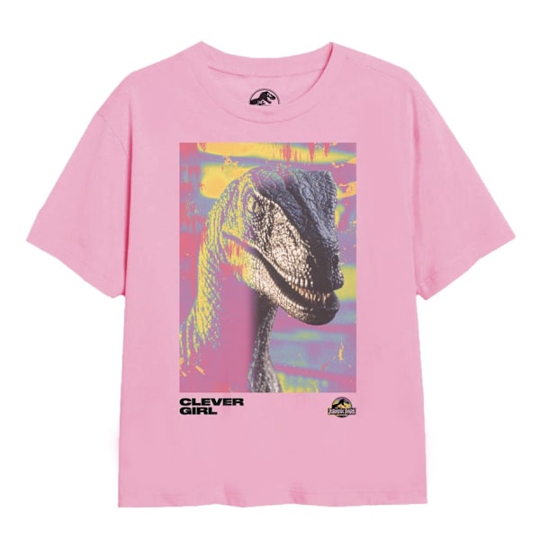 Jurassic Park Girls Dino Trip T-shirt 7-8 år Ljusrosa Light Pink 7-8 Years