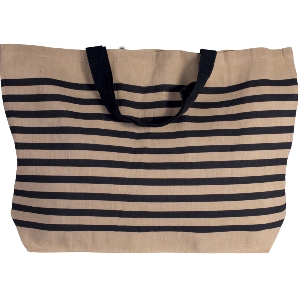 Kimood Large Juco Bag One Size Natur/Marinblå Natural/Navy One Size