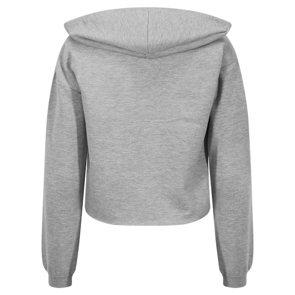 AWDis Just Hoods Dam/Damer Girlie Cropped Hoodie L Heather Heather Grey L