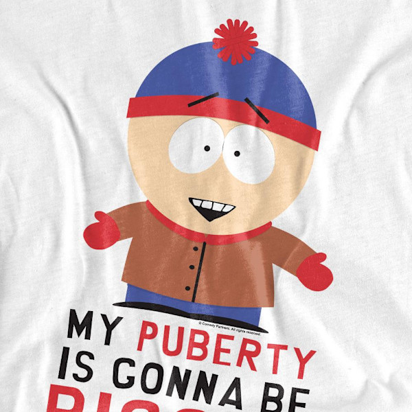 South Park Unisex Vuxen Puberty T-Shirt XXL Vit White XXL