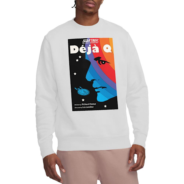 Star Trek Unisex Vuxen The Next Generation Säsong 3 Avsnitt 13 White M