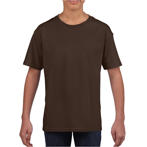 Gildan Herr Soft Style Ringspun T-shirt M Mörk Choklad Dark Chocolate M