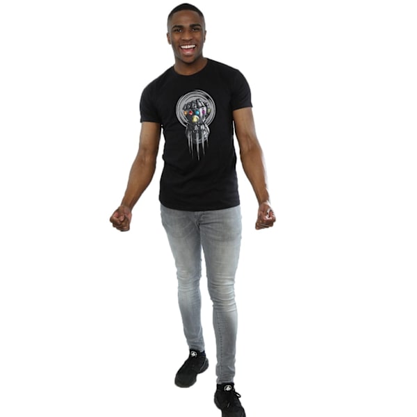 Avengers Infinity War Herr Gauntlet Bomull T-shirt XL Svart Black XL