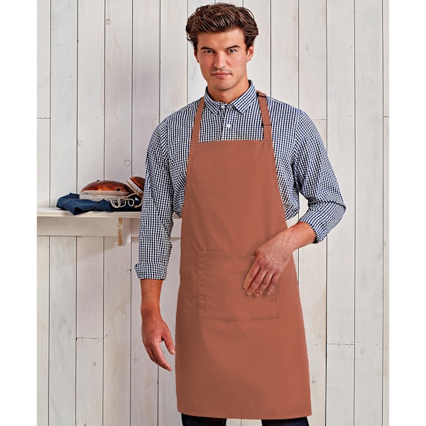 Premier Dam/Kvinnors Färger Bip Förkläde Med Ficka / Arbetskläder Chestnut One Size