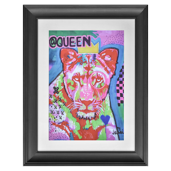 Jessi Dahlquist @Queen Tryck 40cm x 30cm Flerfärgad Multicoloured 40cm x 30cm