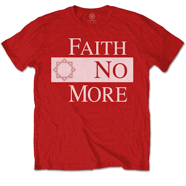 Faith No More Unisex Vuxen Logo T-Shirt XL Röd Red XL