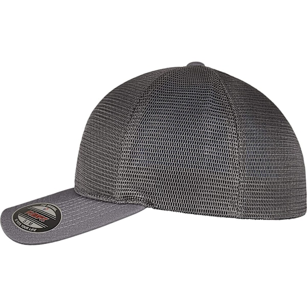 Flexfit Unisex Adult 360 Omnimesh Mesh Cap L-XL Charcoal Charcoal L-XL