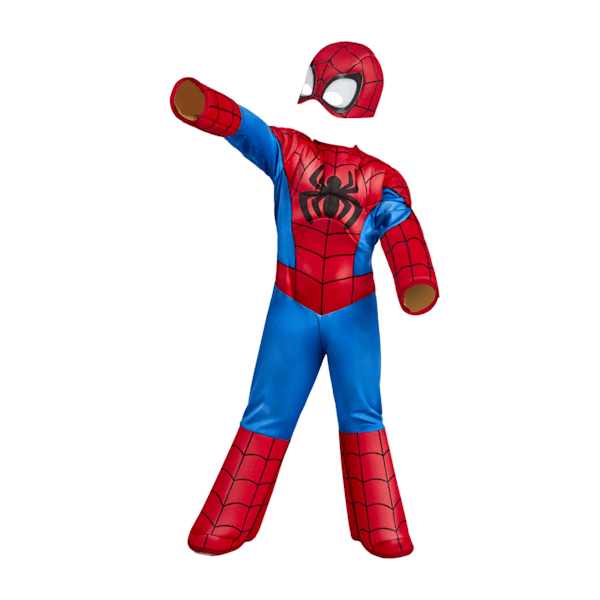 Spider-Man Boys Deluxe Kostym 3-4 År Röd/Blå Red/Blue 3-4 Years