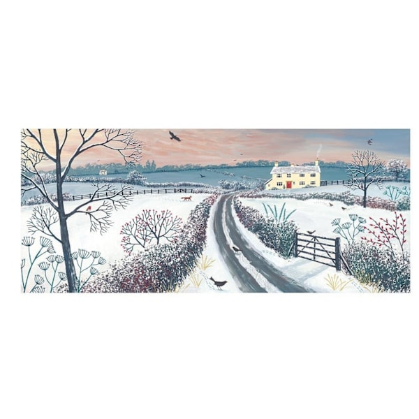 Jo Grundy Kommer Hem För Vintertavla 30cm x 60cm Flerfärgad Multicoloured 30cm x 60cm