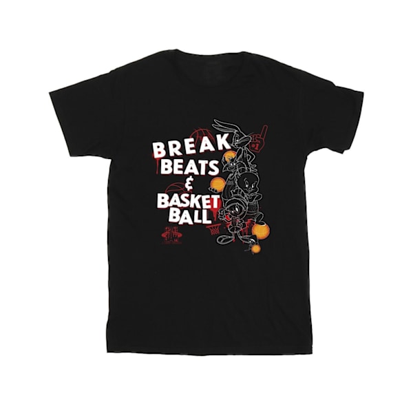 Space Jam: A New Legacy Boys Break Beats & Basketball T-Shirt 1 Black 12-13 Years