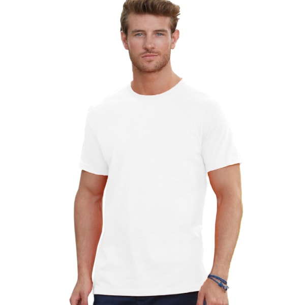 Fruit Of The Loom Herr Belcoro® Bomull T-shirt med korta ärmar White 2XL