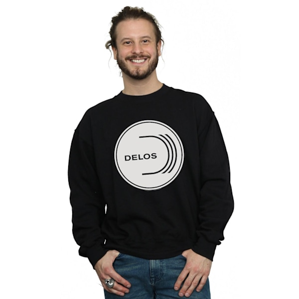 Westworld Herr Delos Cirkulär Logotyp Sweatshirt 4XL Svart Black 4XL