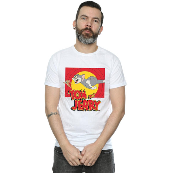 Tom och Jerry Herr Chase Scene T-shirt 5XL Vit White 5XL