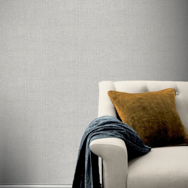 Arthouse Country Plain Textured Wallpaper One Size Grey Grey One Size