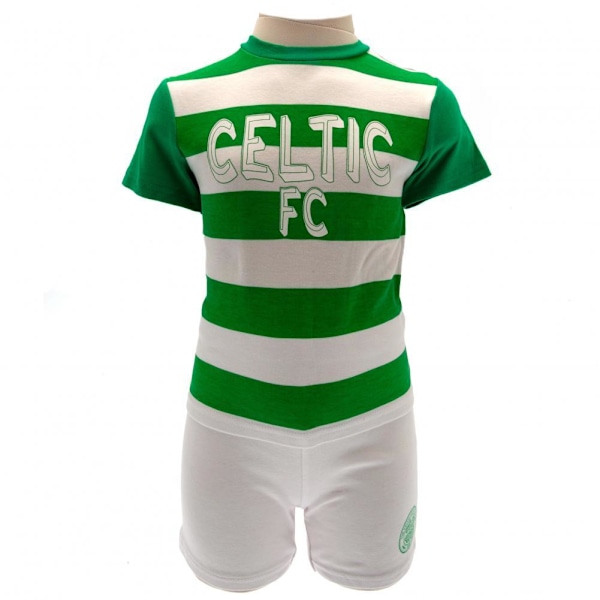 Celtic FC Baby T-Shirt & Shorts Set 9-12 månader Vit/Grön White/Green 9-12 Months