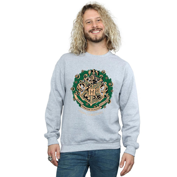 Harry Potter Julkrans Sweatshirt XL Sports Grey för män Sports Grey XL