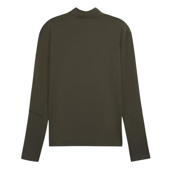 Puma Herr Cloudspun Quarter Zip Långärmad Tröja S Mörk Oliv Dark Olive S