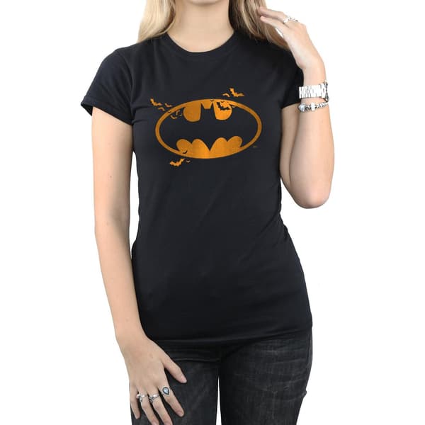 DC Comics Dam/Dam Batman Halloween Logotyp Bomulls T-Shirt L Black L