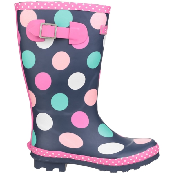 Cotswold Childrens Girls Dotty Spotted Wellington Boots 4 UK Mu Multicoloured 4 UK