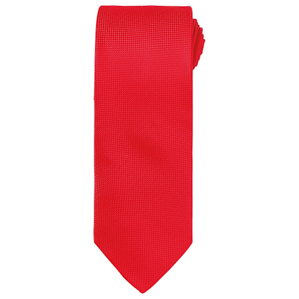 Premier Unisex Vuxen Mikro Våffel Slips En Storlek Röd Red One Size