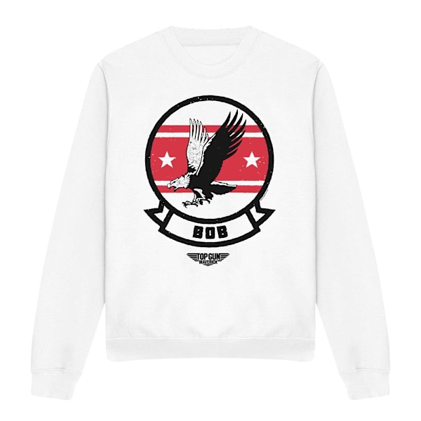 Top Gun Unisex Vuxen Bob Logotyp Sweatshirt XXL Vit White XXL