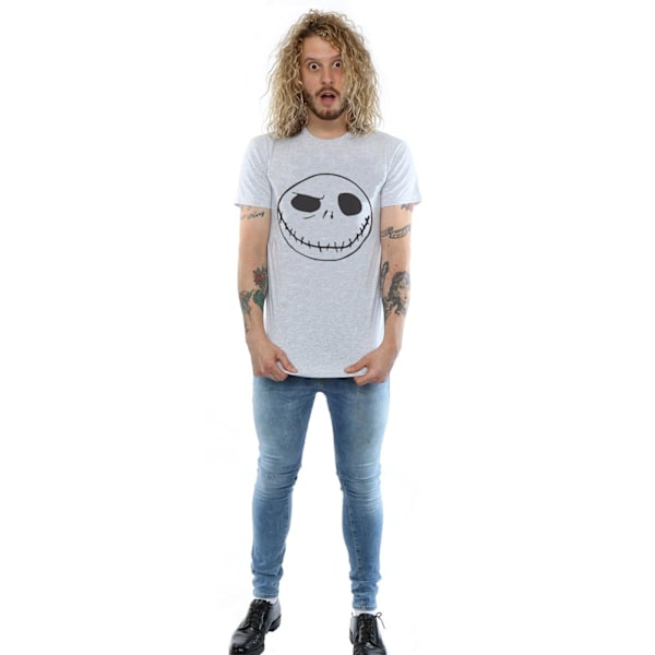 Disney Herr Nightmare Before Christmas Jack´s Big Face T-shirt Sports Grey S