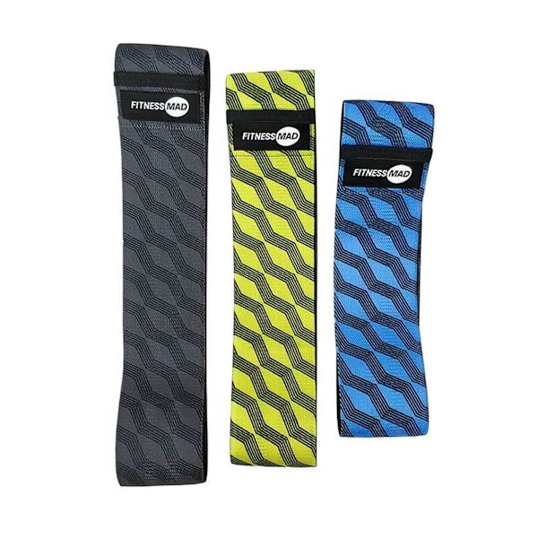 Fitness Mad motståndsband (3-pack) One Size Multicoloured Multicoloured One Size
