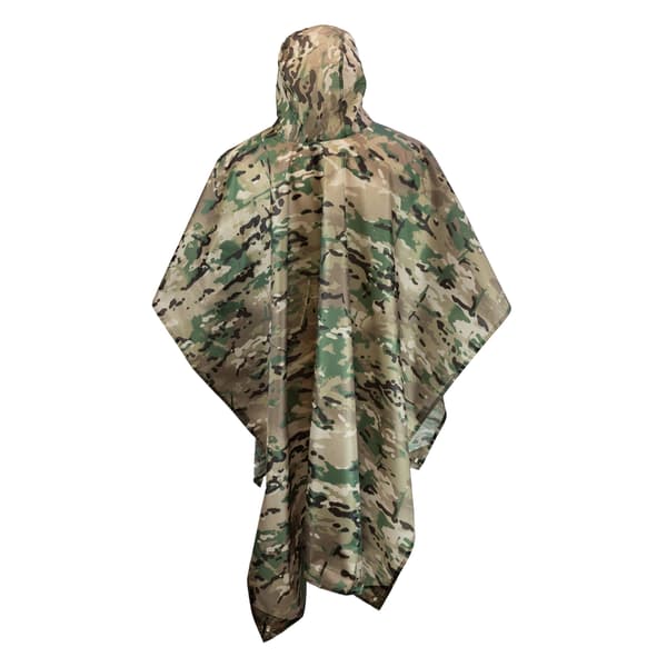 Mil-Com Herr Camo Poncho En Storlek Grön Green One Size
