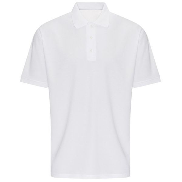 PRO RTX Mens Pro Piqué Fukttransporterande Poloskjorta L Vit White L
