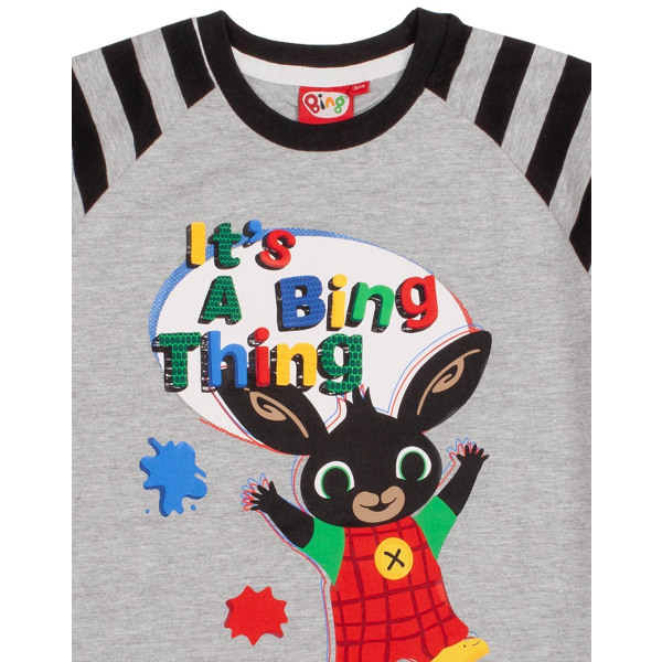 Bing Bunny Boys Its A Bing Thing Kort Pyjamas Set 2-3 År Grå Grey/Black 2-3 Years