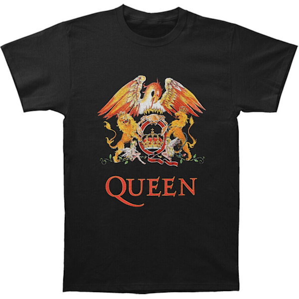 Queen Unisex Adult Classic Crest T-Shirt XL Svart Black XL