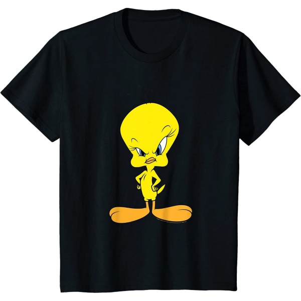 Looney Tunes Boys Arg Tweety T-shirt i bomull 12-13 år Svart Black 12-13 Years