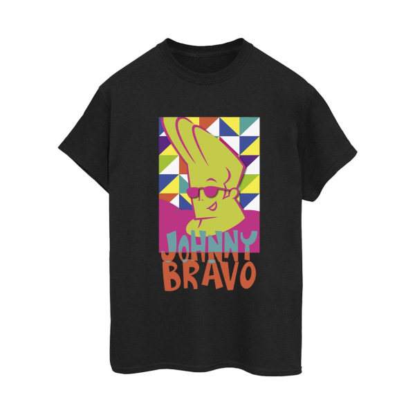 Johnny Bravo Dam/Dam Multi Trianglar Pop Art Bomull Boyfr Black S