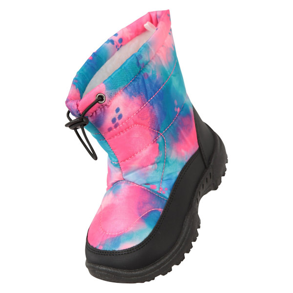 Mountain Warehouse Toddler Caribou Adaptive Tie Dye Snow Boots Pale Pink 6 UK Child