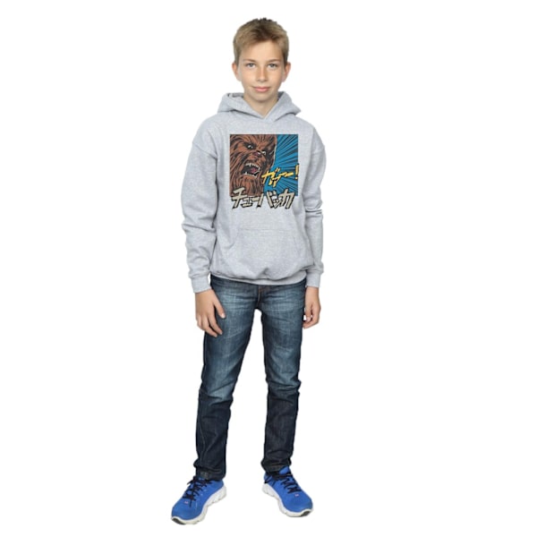 Star Wars Pojkar Chewbacca Roar Pop Art Hoodie 9-11 År Sport Sports Grey 9-11 Years