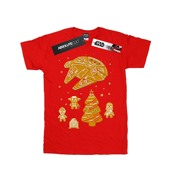Star Wars Mens Gingerbread Rebels T-Shirt XXL Röd Red XXL