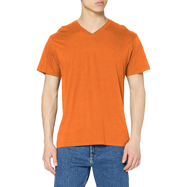 Stedman Herr Klassisk V-ringad T-shirt L Orange Orange L