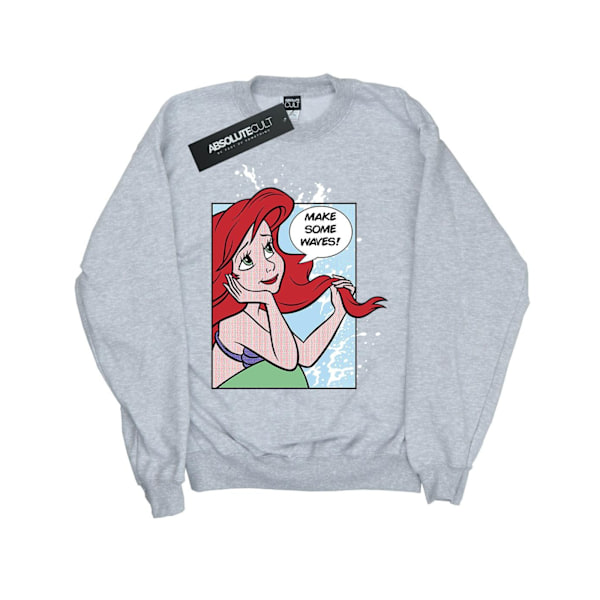 Disney Princess Girls Ariel Pop Art Sweatshirt 7-8 år Sport Sports Grey 7-8 Years