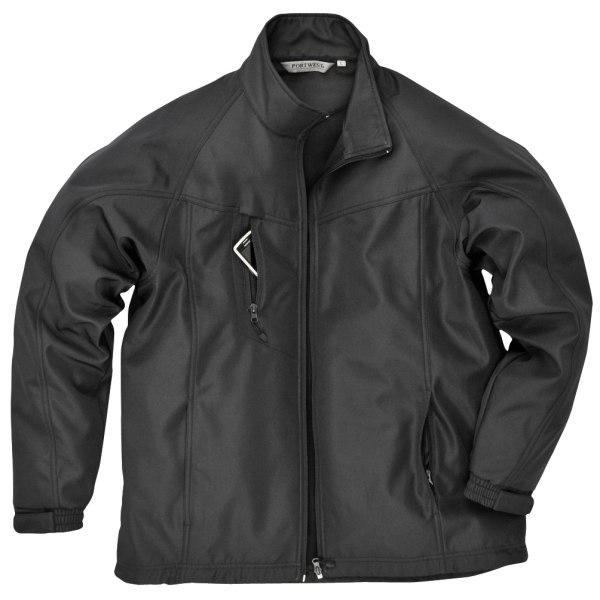 Portwest Mens Oregon Soft Shell Jacket XL Svart Black XL