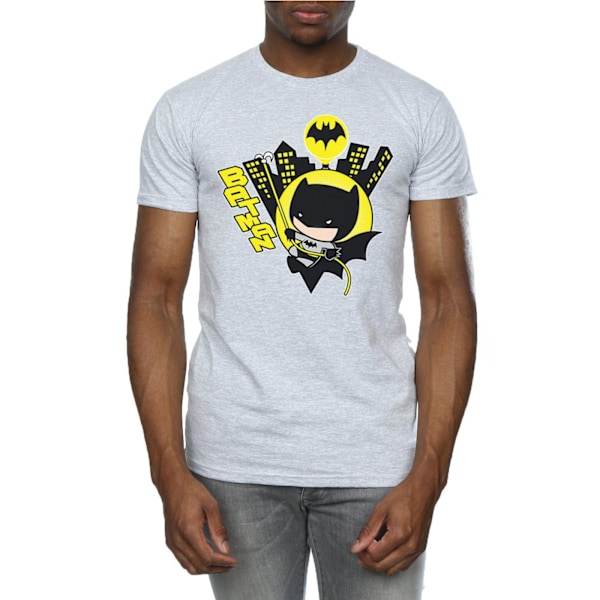 DC Comics Chibi Batman Swinging T-shirt 3XL Sports Grey för män Sports Grey 3XL