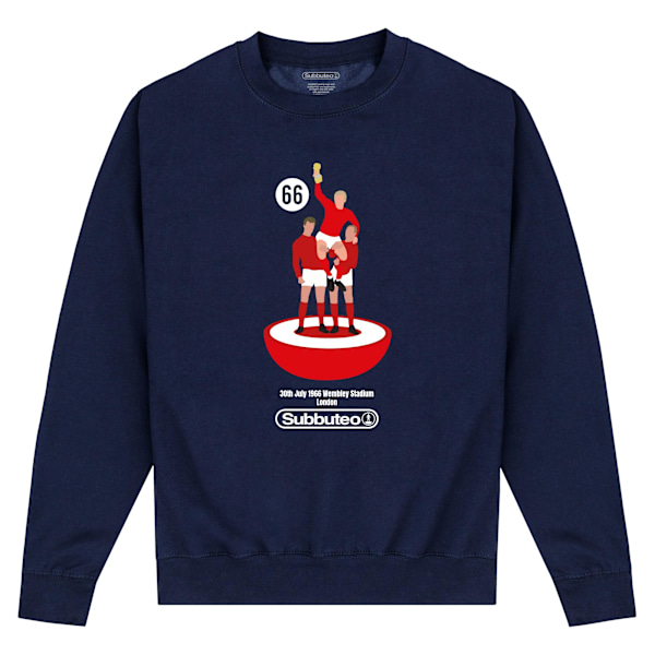 Subbuteo Unisex Vuxen All Over Sweatshirt XXL Marinblå Navy XXL