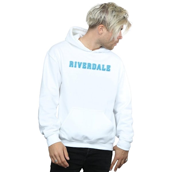 Riverdale Herr Neon Logo Hoodie S Vit White S