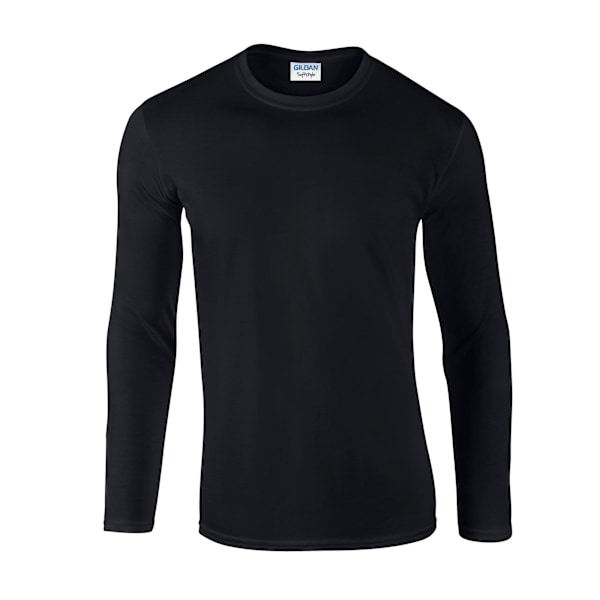 Gildan Unisex Vuxen Softstyle Enfärgad Långärmad T-Shirt M Svart Black M