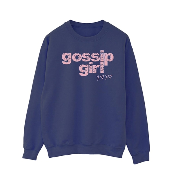 Gossip Girl Herr Swirl Logo Sweatshirt XL Marinblå Navy Blue XL