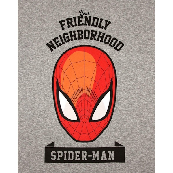 Spider-Man Mens Friendly Neighbourhood T-Shirt S Grå Grey S