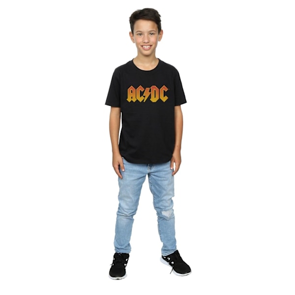 AC/DC Pojkar Fire Logo T-Shirt 9-11 År Svart Black 9-11 Years